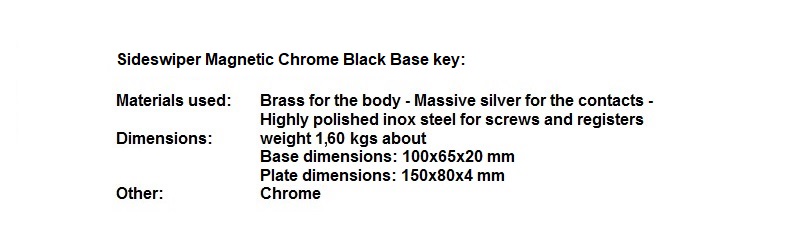 SIDEWIPER MAGNETIC CHROME  BLACK BASE